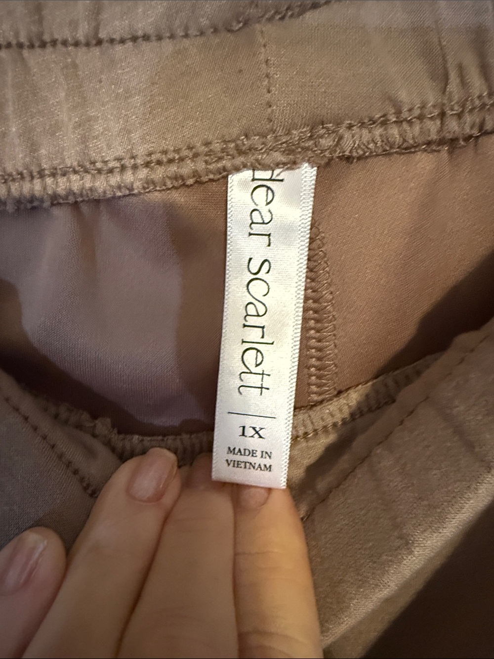 Women's Cozy Taupe Set - Soft Lounge Top & Elastic Waist Pants - Picture 4 of 9